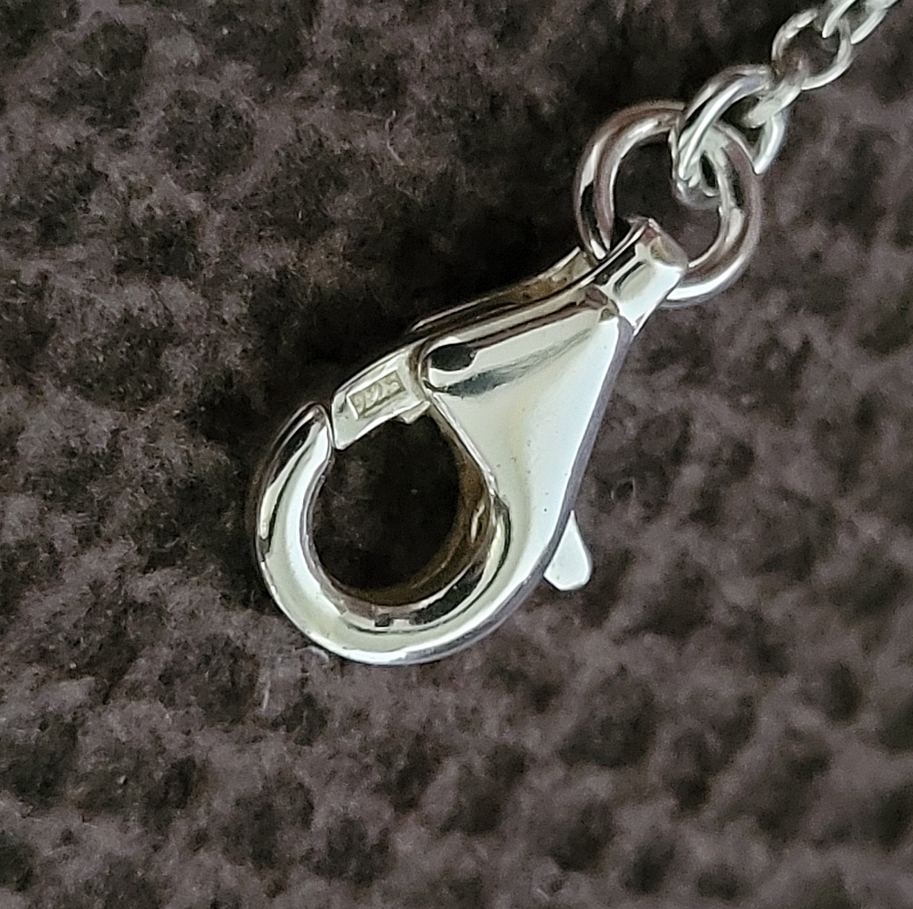 Argento Vivo Square⏹️ Plate🍽 Necklace - Picture 8 of 15